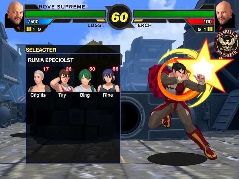 Rover Supreme Fighter Character Selection Screen